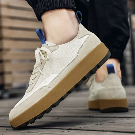 Trendy Men’s Designer Sports Sneakers – Casual Versatile Board Shoes for Office & Outdoor Wear - Image 2