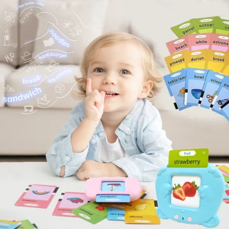 Talking Flash Cards for Toddlers – Montessori Audio Learning Toy - Image 3
