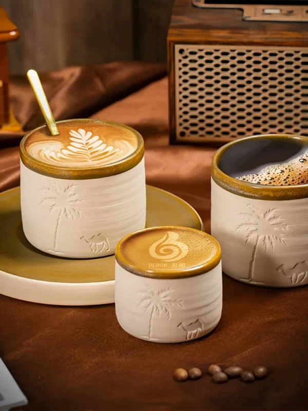 Ceramic Desert Mug – Camel Design, Luxury Gift, Easy to Clean