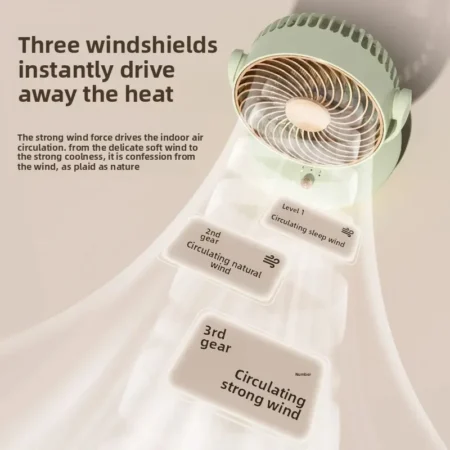 Standalone Compact Table Top Fan - Image 3