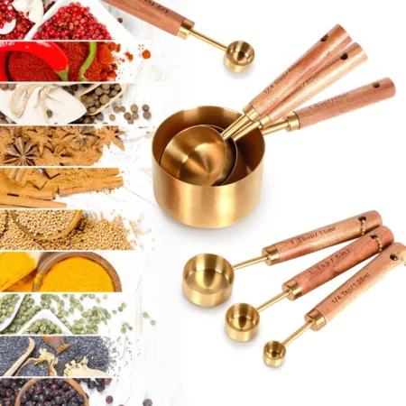 4pcs Gold Measuring Spoon Set - Image 3