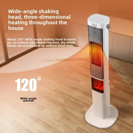 220V Graphene Electric Fireplace Heater with 3D Flame | Energy-Saving Floor Heating Solution - Image 3