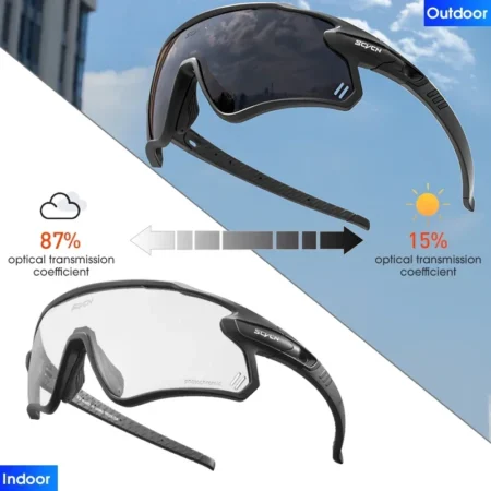 SCVCN Outdoor Climbing Photochromic Cycling Glasses - Image 3