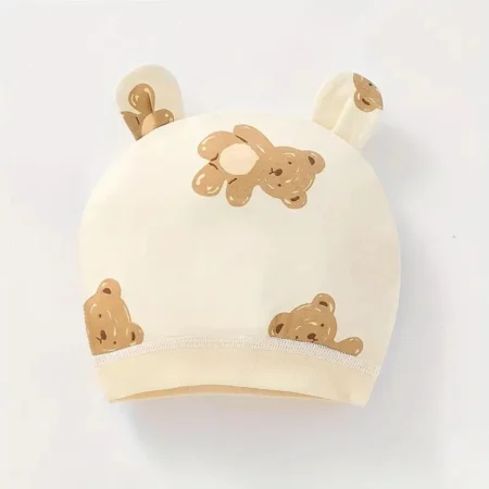 Autumn Winter Baby Cotton Hat | Cute Ear-Shaped Cap for Newborns (0–3 Months) - Image 5