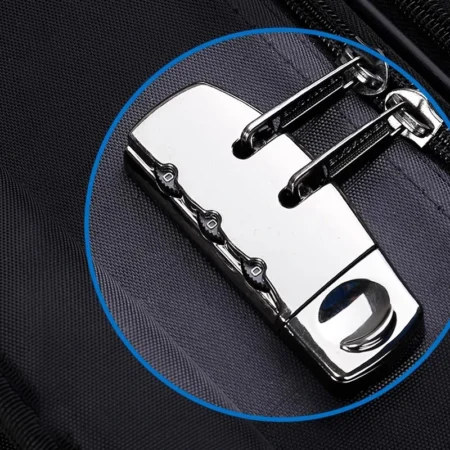 30" Large Capacity Black Luggage Waterproof Durable - Image 3
