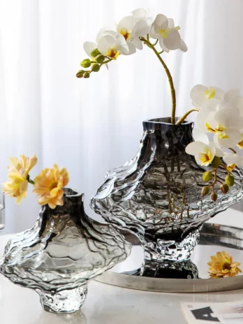 Nordic Frosted Glass Vase – ...
