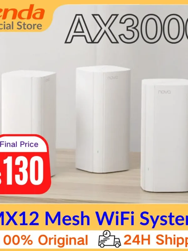 جهاز توجيه لاسلكي بنظام WiFi 6 Mesh
