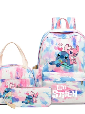 3Pcs Lilo Stitch Schoolbag Set...