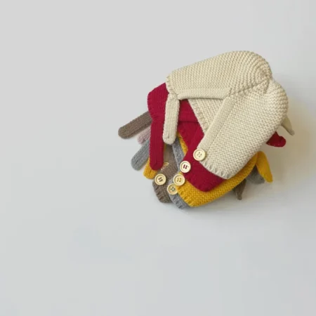Baby Rabbit Ear Knitted Hat | Cute Wool Beanie for Boys & Girls (0–2 Years) - Image 5