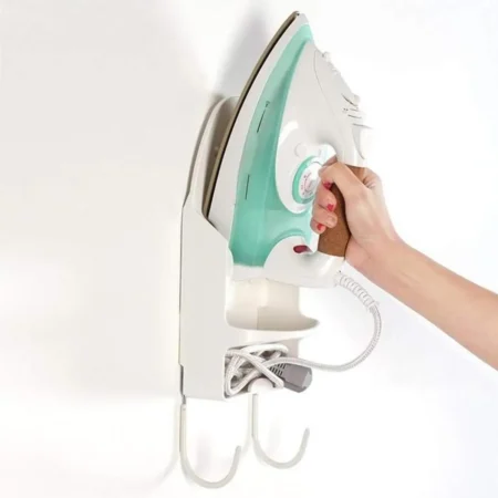 Wall-Mounted Ironing Board Holder – Heat-Resistant Rack for Iron & Hair Dryer - Image 6
