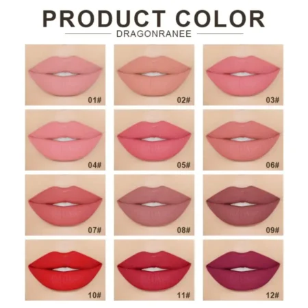 ⁦Velvet Matte Lipstick – Non-Fading, Waterproof & Moisturizing European/American Makeup⁩ - الصورة ⁦5⁩