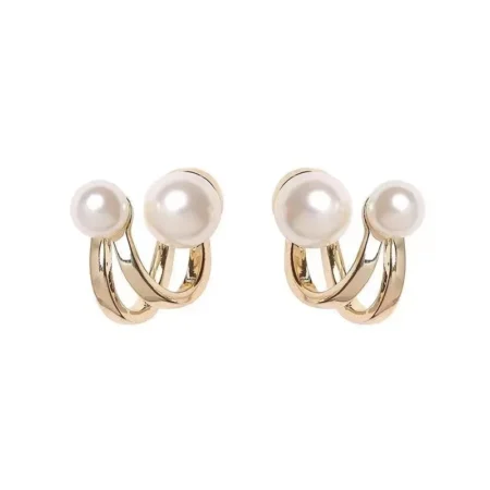 2024 Retro Pearl Stud Earrings – Light Luxury Korean Style | Elegant Holiday Jewelry Gift for Women