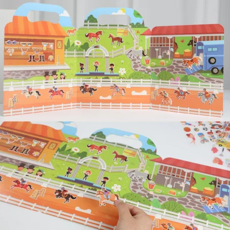 Kids DIY Reusable Bubble Sticker Book – Portable Quiet Activity Toy - Image 5