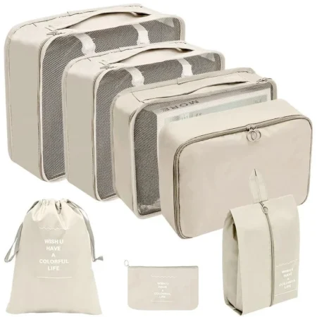 7–10 Pcs Travel Packing Cubes Set – Luggage Organizers for Clothes & Shoes - Image 6