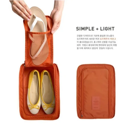 ⁦Folding Waterproof Travel Shoes Storage Bag⁩ - الصورة ⁦2⁩