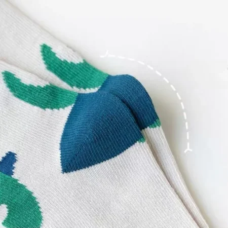 ⁦5 Pairs Kids Dinosaur Cartoon Socks – Autumn Winter Mid-High Baby Socks⁩ - الصورة ⁦6⁩