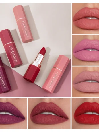 6-Color Matte Lipstick Set –...