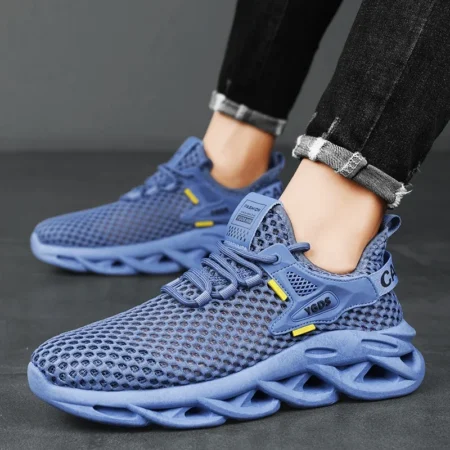 Men's Summer Mesh Sneakers – Breathable Outdoor Running & Hiking Platform Shoes - Image 3