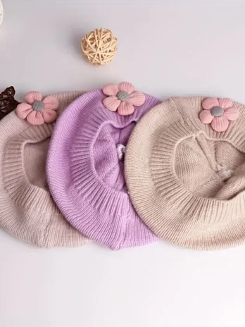 Flower Baby Beret Hat