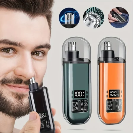 Portable nose and ear hair trimmer