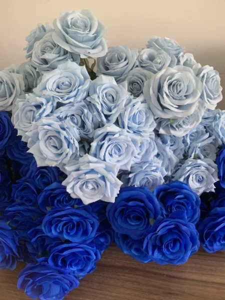 ⁦9Heads Roses Bouquet Artificial Flower⁩ - الصورة ⁦2⁩