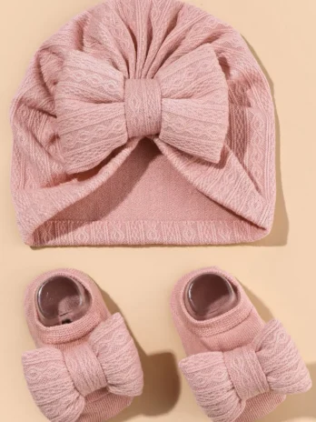 2PCS Baby Girl Bow Hat & ...