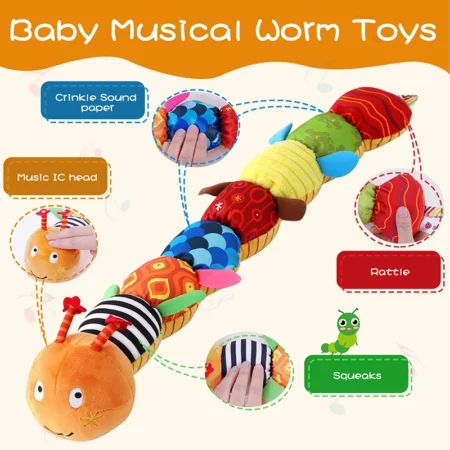 Caterpillar Worm Soft Infant Plush Toys - Image 3