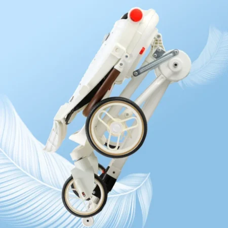⁦Foldable Twin Baby Stroller – Double Portable Infant Carriage with 4 Wheels⁩ - الصورة ⁦4⁩