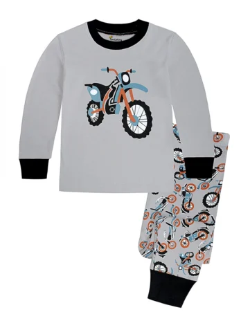 Baby Boys Motorcycle Pajama Se...