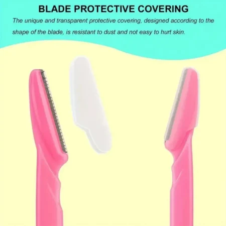 ⁦30pcs Women's Facial Razors – Dermaplaning & Eyebrow Shapers with Safety Covers⁩ - الصورة ⁦5⁩