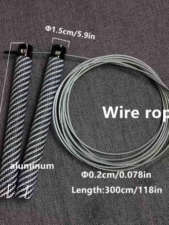 Steel wire skipping rope fitne...