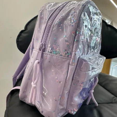 Disney Stitch Sequin School Bag – Cute Cartoon Backpack for Boys & Girls - Image 4