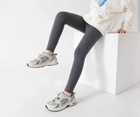 Girls' Lightweight Shark Print Pants | Elastic Sports & Dancewear for Ages 4–12 - Image 4