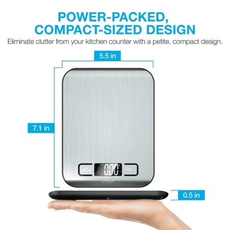 ⁦Digital Kitchen Scale 5kg/10kg⁩ - الصورة ⁦5⁩