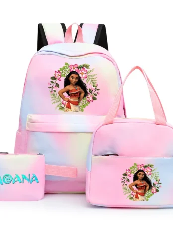 3Pcs Disney Moana Backpack Set...