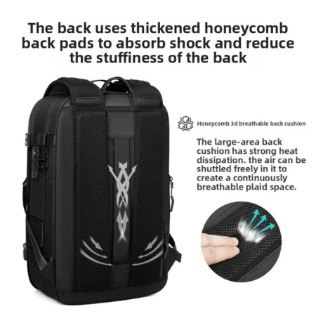 ⁦One Button Vacuum Business Backpack⁩ - الصورة ⁦6⁩