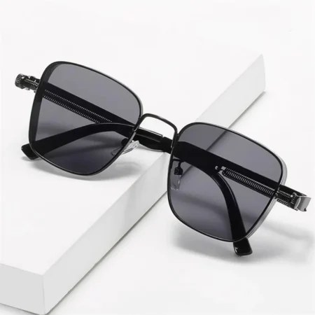 Men’s Vintage Steampunk Driving Sunglasses – Metal Frame with Spring Hinges, Unisex - Image 6