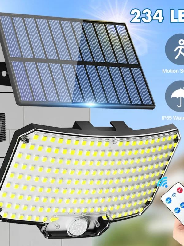 Solar Lights Outdoor 234LED 3 Modes Motion