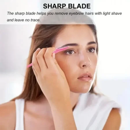 ⁦30pcs Women's Facial Razors – Dermaplaning & Eyebrow Shapers with Safety Covers⁩ - الصورة ⁦2⁩