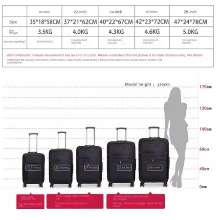 30" Large Capacity Black Luggage Waterproof Durable - Image 6