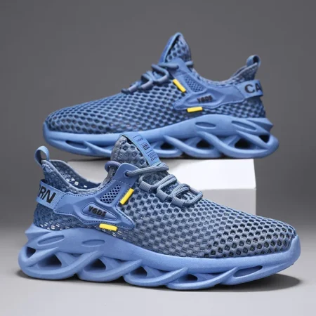 Men's Summer Mesh Sneakers – Breathable Outdoor Running & Hiking Platform Shoes - Image 2
