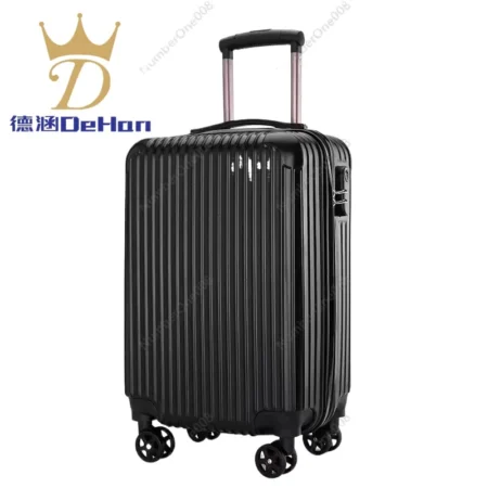20 Inch Solid Color Trolley Suitcase - 360° Spinner Wheels, Durable - Image 2