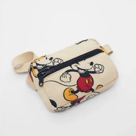 Disney Mickey Mouse Backpack – Lightweight Nylon School Bag with Detachable Pouch - Image 4
