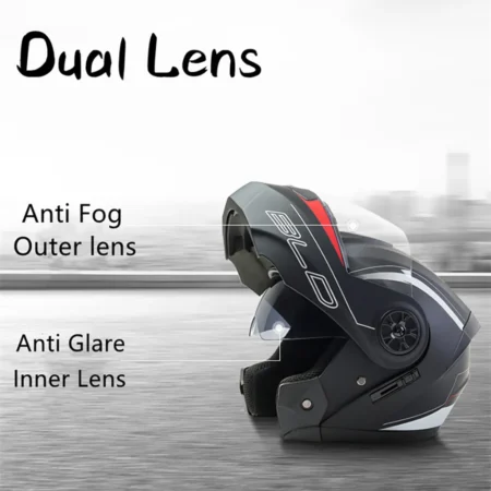 ⁦Bluetooth Motorcycle Full Face Helmet⁩ - الصورة ⁦4⁩