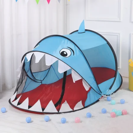 Kids Pop-Up Play Tent – Cartoon Tiger Design, Indoor/Outdoor Baby Ball Pit & Portable Playhouse for Toddlers - Image 2
