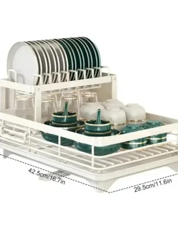 2-Tier Dish Drying Rack – Ad...