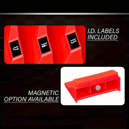 20-Pocket Magnetic Hex-Shaped Modular Toolbox Holder Storage - Image 2