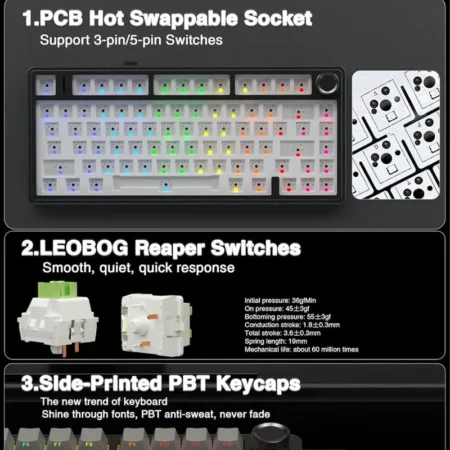 Gaming Mechanical Keyboard RGB Customized - Image 5