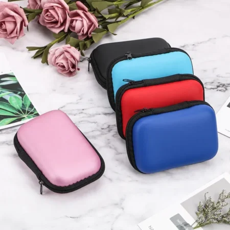 ⁦Travel Cable Organizer Bag – Portable Zipper Case for Electronics & Earphones⁩ - الصورة ⁦3⁩