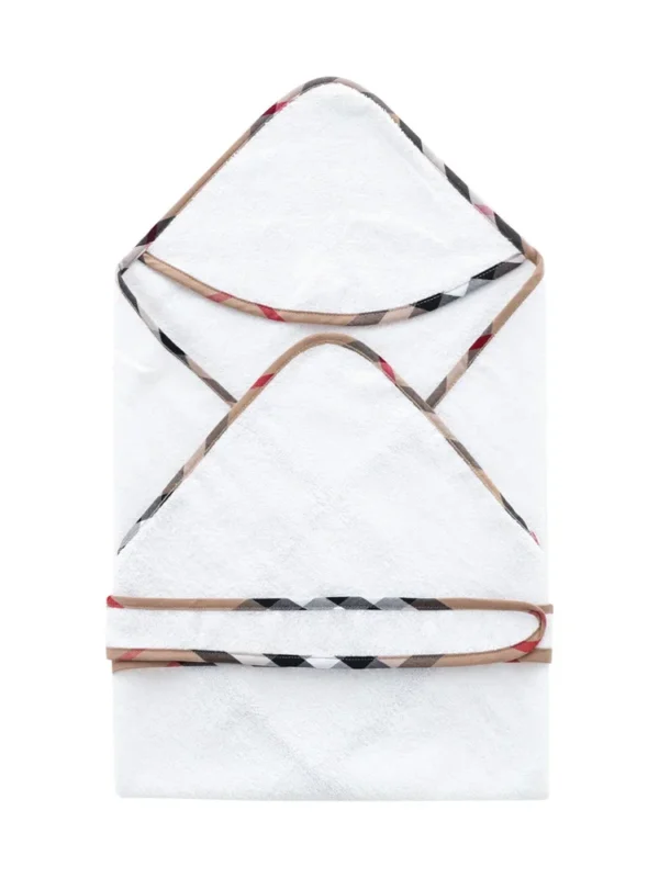 منشفة حمام بغطاء رأس للجنسين - قماط قطني نقي لحديثي الولادة للأولاد والبنات | منشفة حمام ناعمة ومستلزمات فراش للأطفال